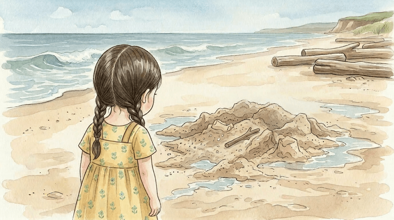 Zamek z piasku — ilustracja, strona 4