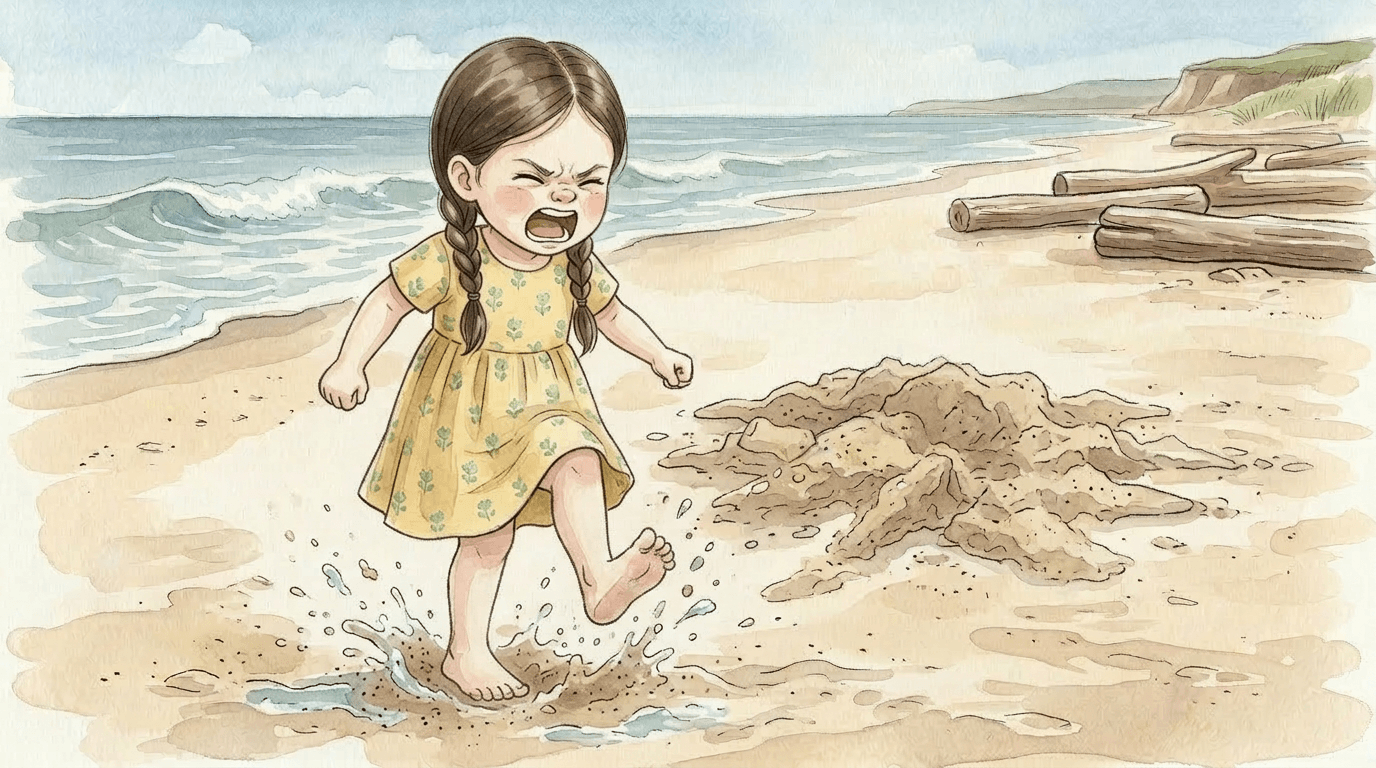 Zamek z piasku — ilustracja, strona 5