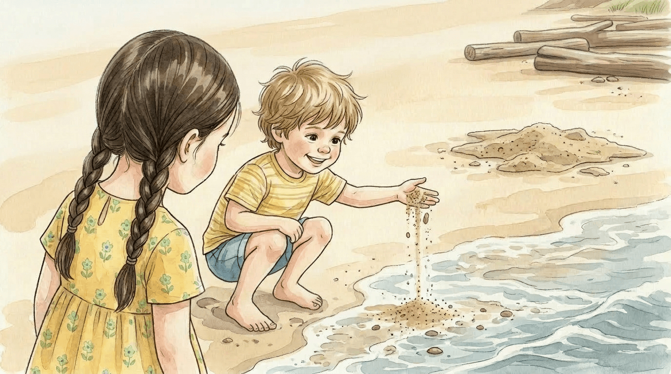 Zamek z piasku — ilustracja, strona 9