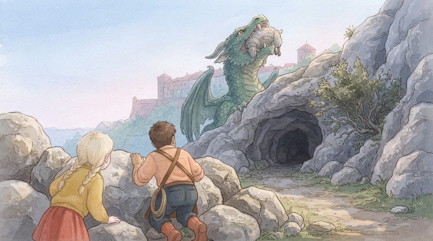 Legenda o smoku wawelskim — ilustracja, strona 6
