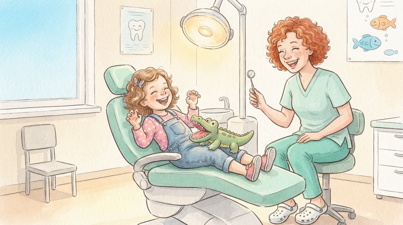 Pierwsza wizyta u dentysty — ilustracja, strona 6